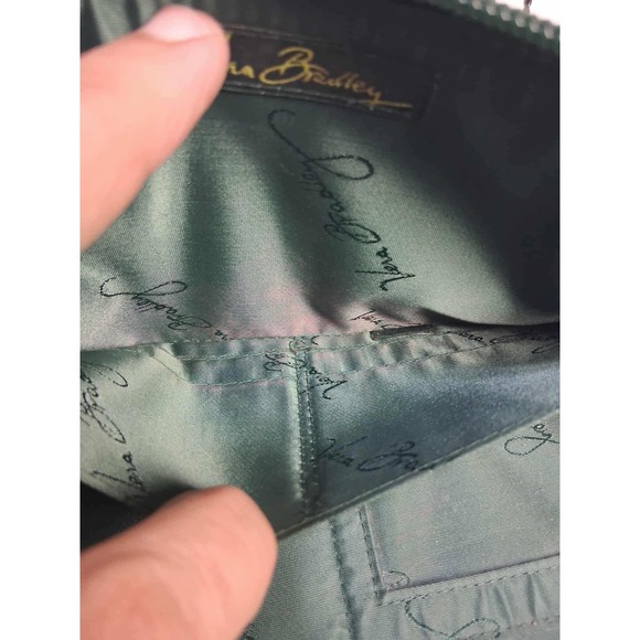 Vera Bradley‎ Wallet Zip Around Paisley Green Pink Purple Organizer Clutch READ - Picture 8 of 11